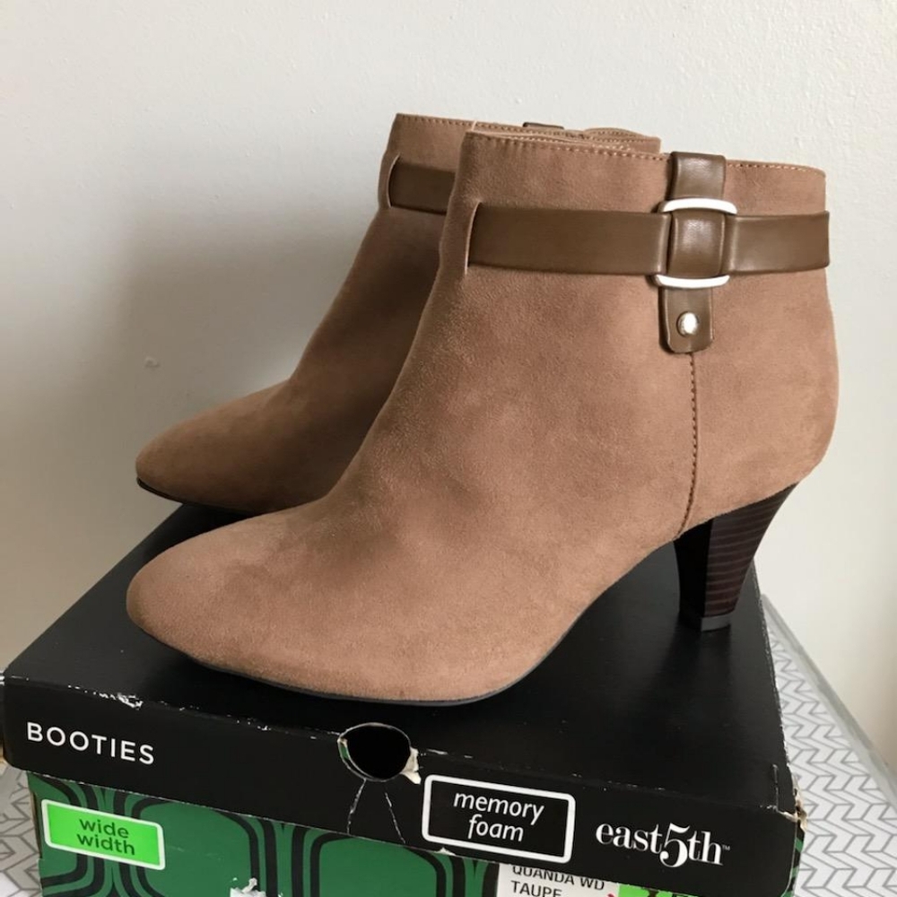 Taupe booties